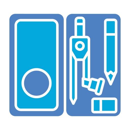 outils de géométrie Generic color fill Icône