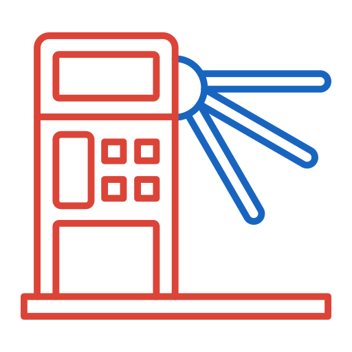 Turnstile Generic color outline icon
