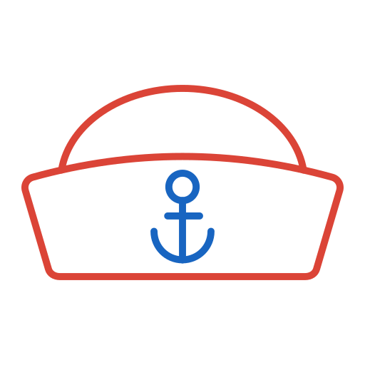czapka marynarska Generic color outline ikona