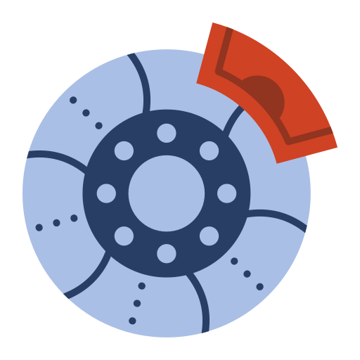 Disc brake Generic color fill icon