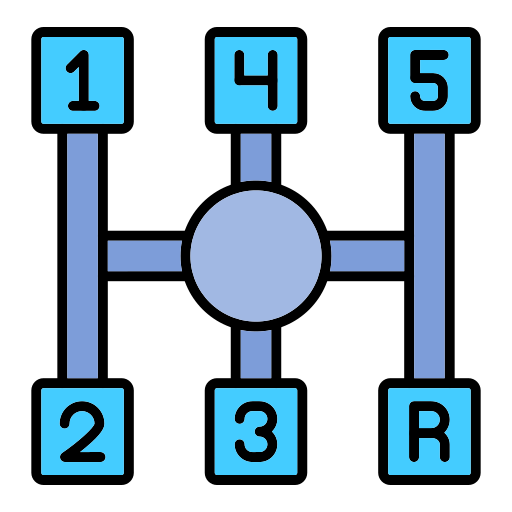 transmisión manual Generic color lineal-color icono