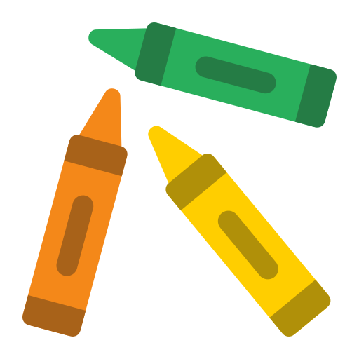Crayons Generic color fill icon