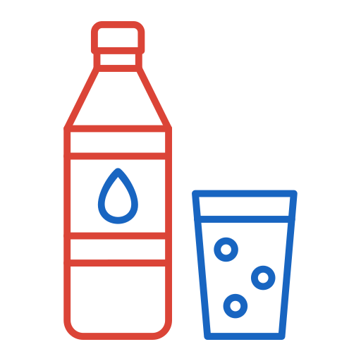 botella Generic color outline icono