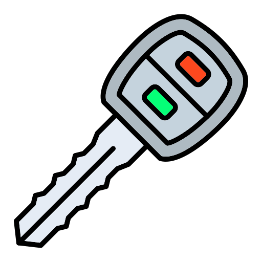 Car key Generic color lineal-color icon