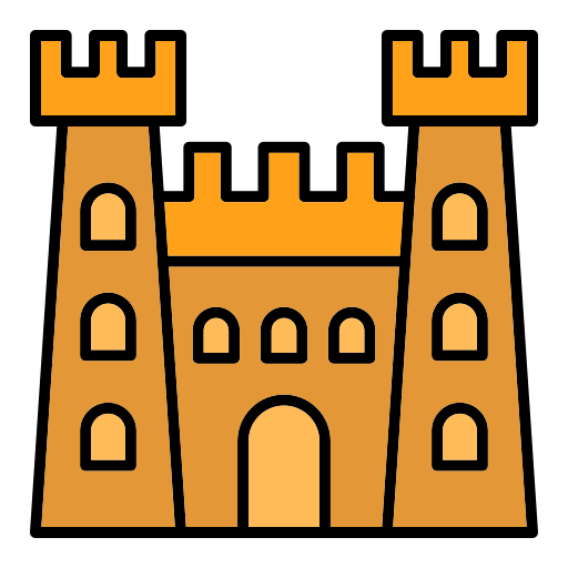 Sand castle Generic color lineal-color icon