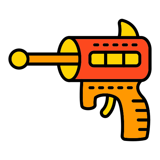 Space gun Generic color lineal-color icon