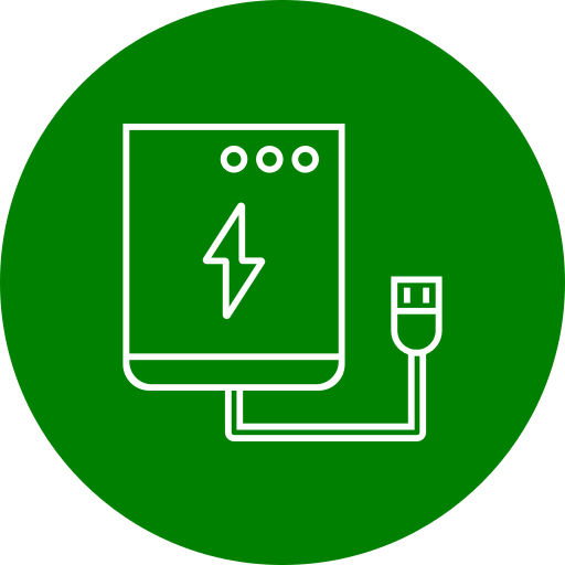 Power bank Generic color fill icon
