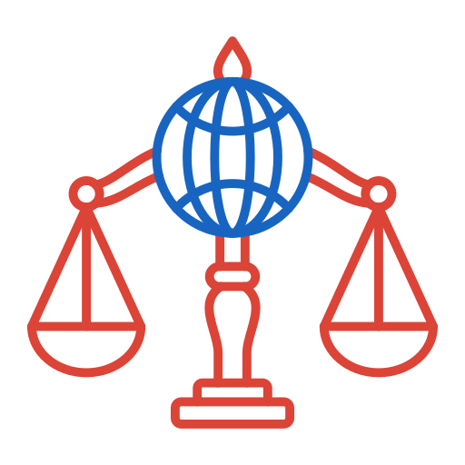 ley internacional Generic color outline icono