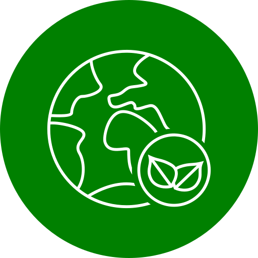 mundo verde Generic color fill icono