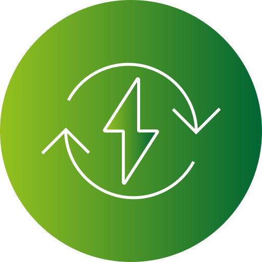 再生可能エネルギー Generic gradient fill icon