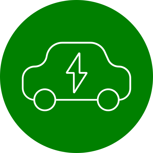 elektrische auto Generic color fill icoon