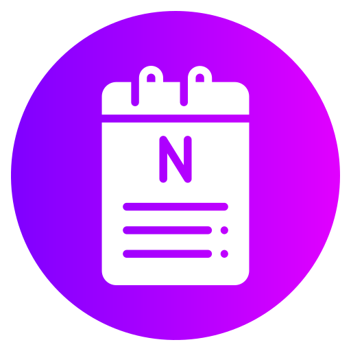 notizbuch Generic gradient fill icon