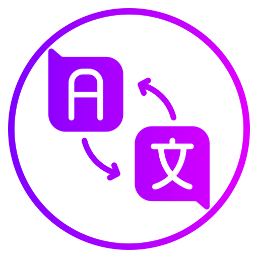 Translation Generic gradient fill icon