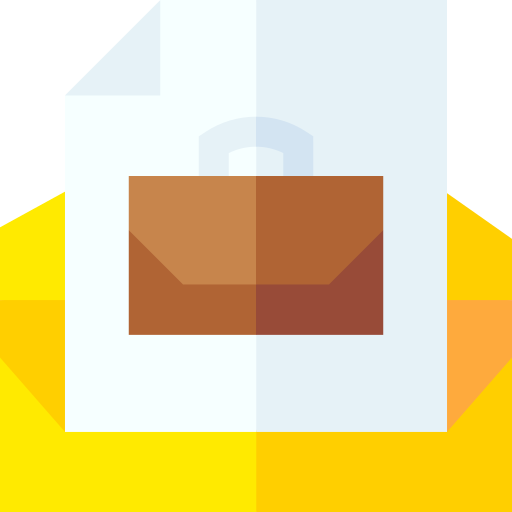 correo Basic Straight Flat icono