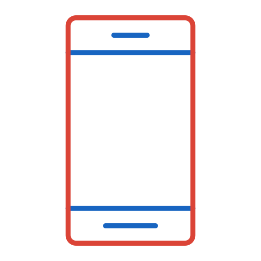 Mobile phone Generic color outline icon