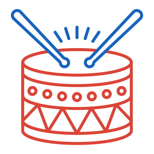 Drums Generic color outline icon