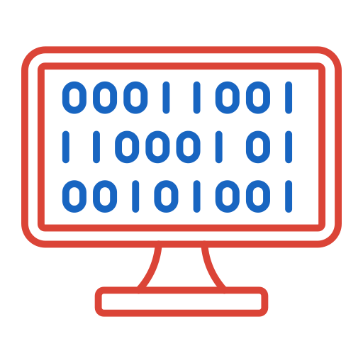 Binary code Generic color outline icon