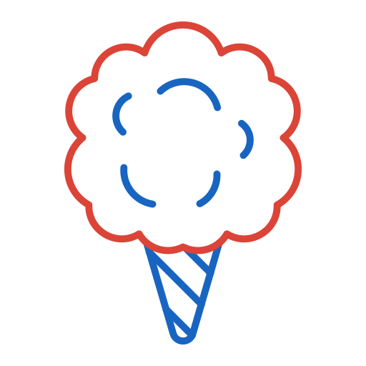 Cotton candy Generic color outline icon