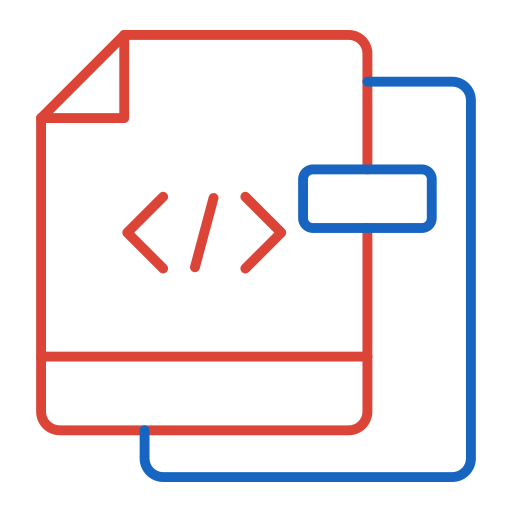 html Generic color outline icon