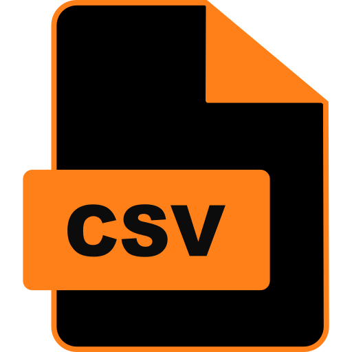Csv file Generic color fill icon