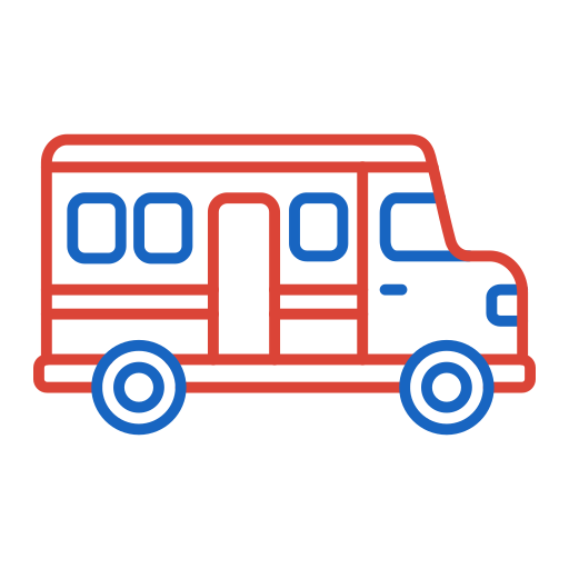Школьный автобус Generic color outline иконка