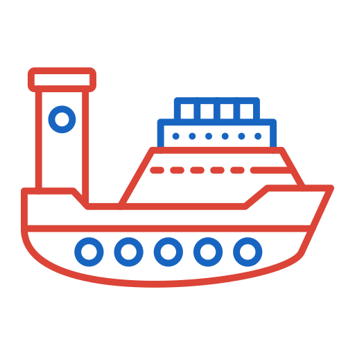 Корабль Generic color outline иконка