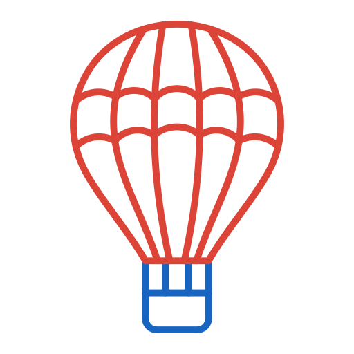 heteluchtballon Generic color outline icoon