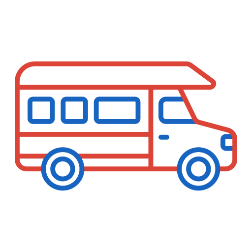 Кемпер фургон Generic color outline иконка