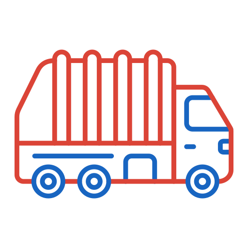 camión de la basura Generic color outline icono
