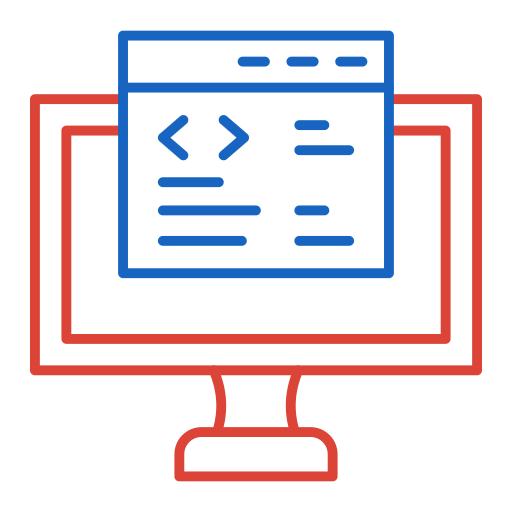 웹 개발 Generic color outline icon