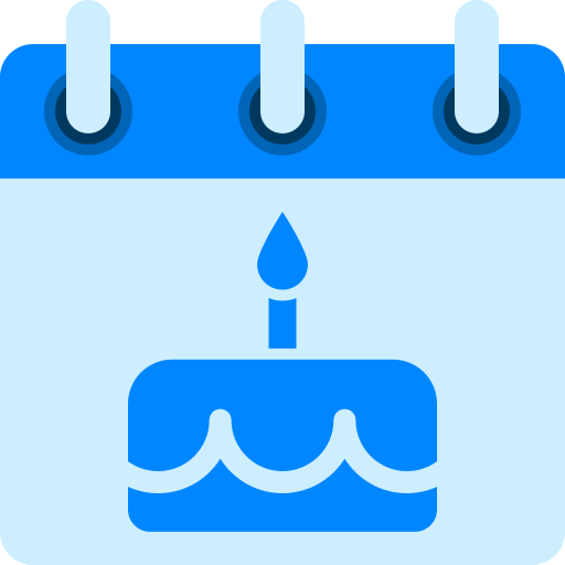 誕生日ケーキ Generic color fill icon