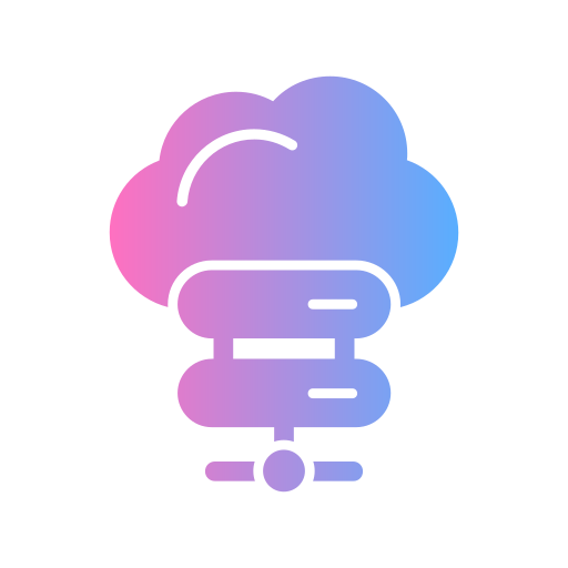 Cloud storage Generic gradient fill icon