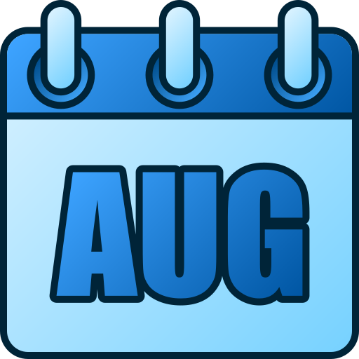 August Generic gradient lineal-color icon