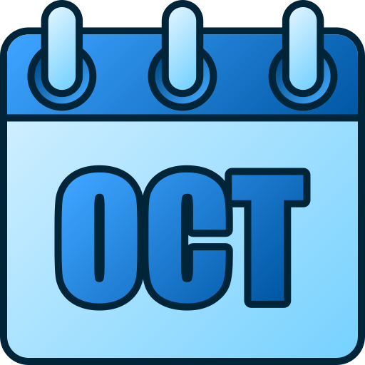 10月 Generic gradient lineal-color icon