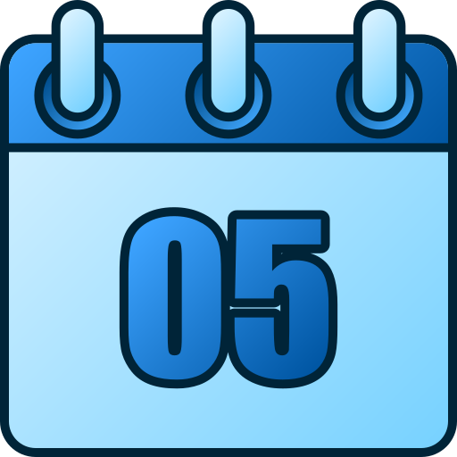 Number 5 Generic gradient lineal-color icon