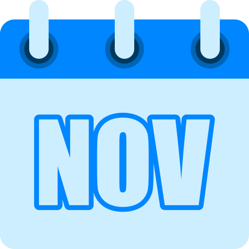 november Generic color fill icon