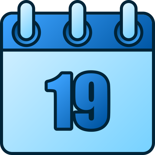 Number 19 Generic gradient lineal-color icon
