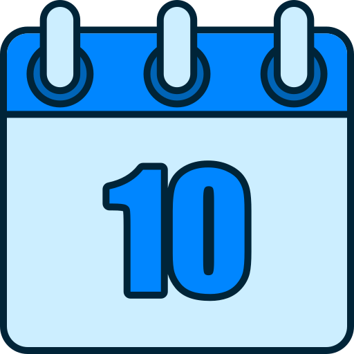 numero 10 Generic color lineal-color icona