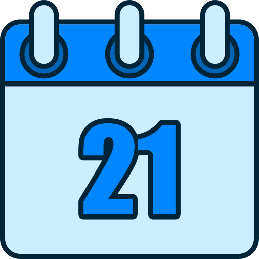 Number 21 Generic color lineal-color icon