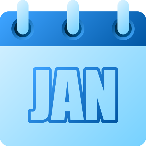 January Generic gradient fill icon