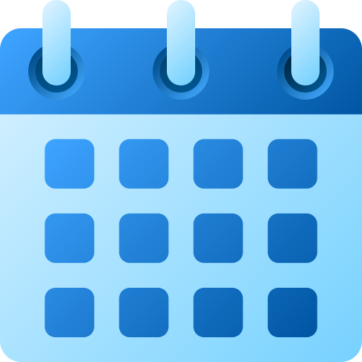 Calendar Generic gradient fill icon