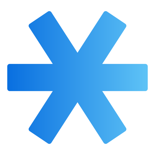 Asterisk Generic gradient fill icon