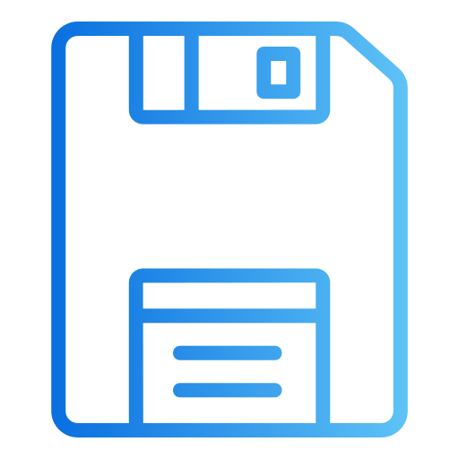floppy disk Generic gradient outline icona