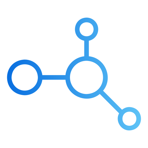 sieć Generic gradient outline ikona