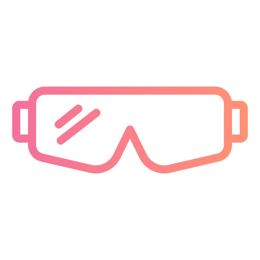 occhiali di sicurezza Generic gradient outline icona