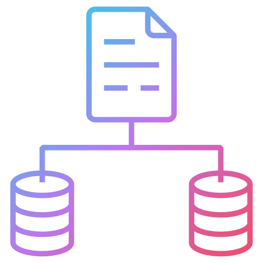 base de datos Generic gradient outline icono