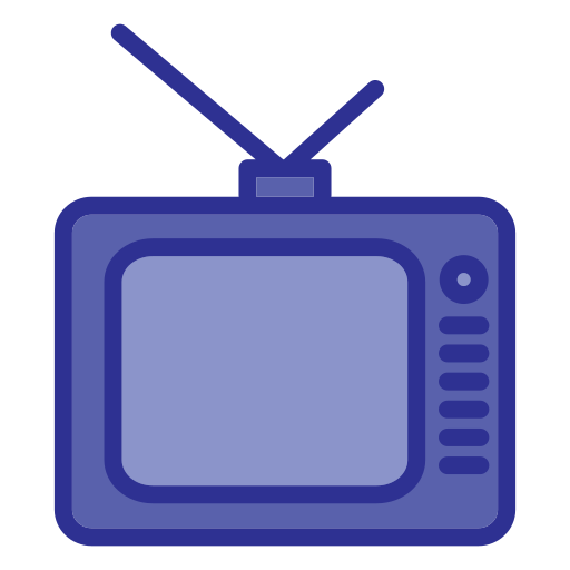 televisión vieja Generic color lineal-color icono