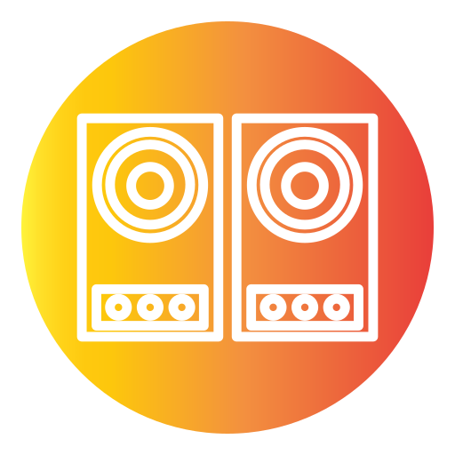 音響システム Generic gradient fill icon
