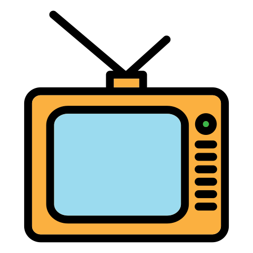 stary telewizor Generic color lineal-color ikona