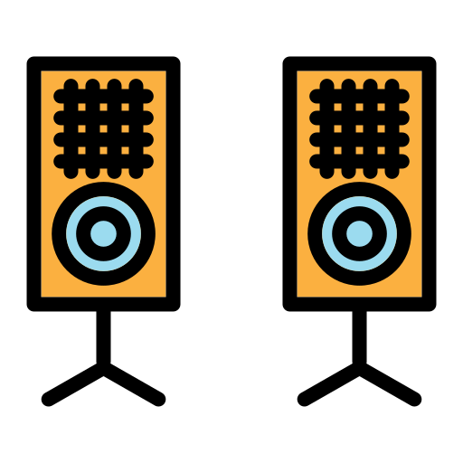 sistema de sonido Generic color lineal-color icono